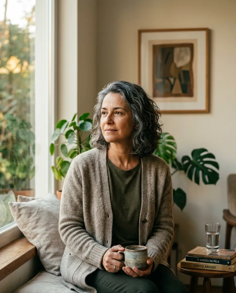 Pessoa adulta em momento de descanso e bem-estar — jornada de saúde hormonal da FORMAN